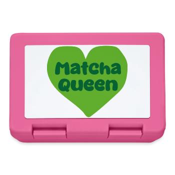 Matcha Queen Heart Design - Boîte à goûter - rose - Devant