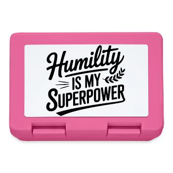 Demut ist meine Superkraft - Brotdose - Pink - Vorne