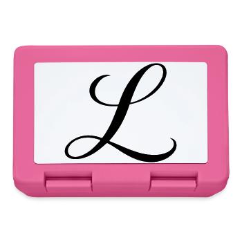 Name mit Anfangsbuchstabe L Lena Leon Luca Lara - Brotdose - Pink - Vorne