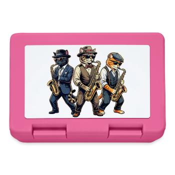 Saxophon, Saxophonist, Jazz, Saxofon - Brotdose - Pink - Vorne