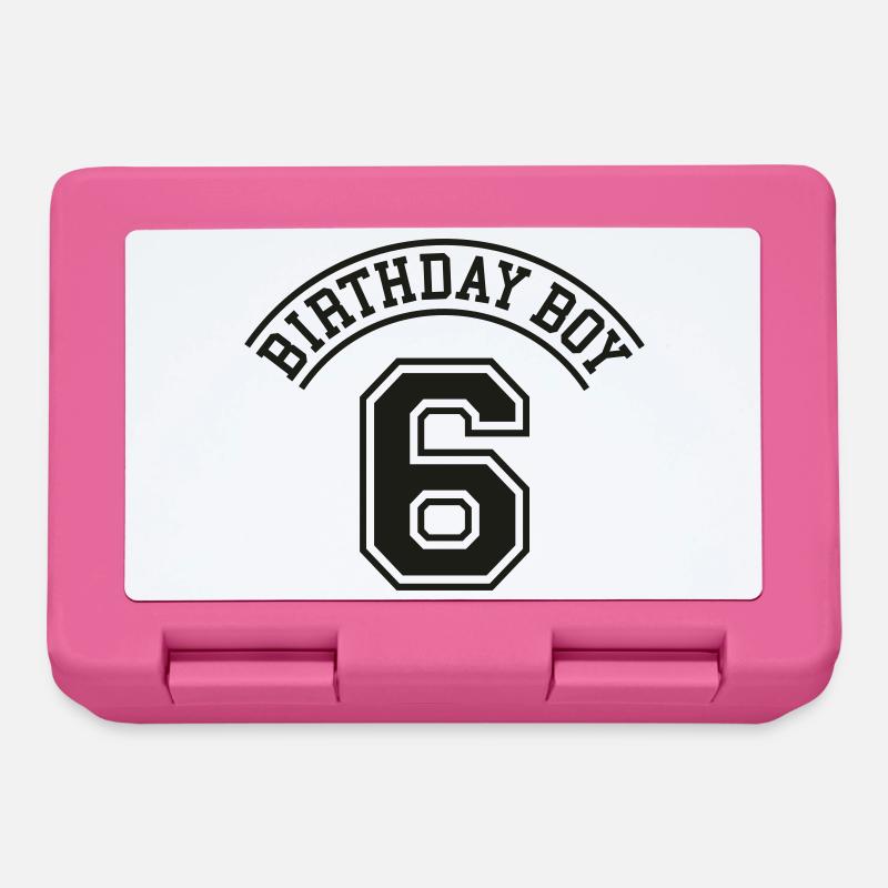 Geburtstagskind 6 Jahre - Brotdose - Pink
