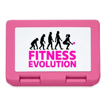 Fitness Evolution Frau Geschenk Cool - Brotdose - Pink - Vorne