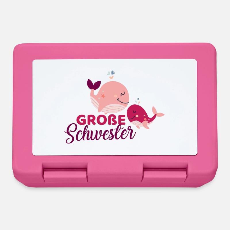 Wale - große Schwester - Brotdose - Pink