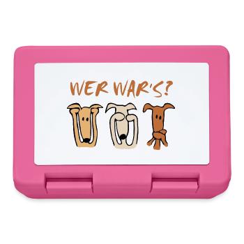 Wer war's? - Brotdose - Pink - Vorne