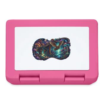 Night Forest Dragon Trail - Lunchbox - pink - Front