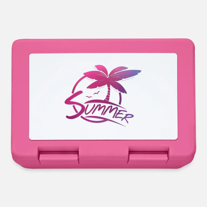 Summer lettering - Lunchbox - pink