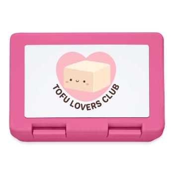 Süßer veganer Tofu Lovers Club - Brotdose - Pink - Vorne