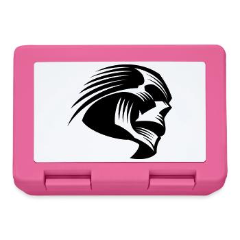 Art moderne de crâne (frais de crâne) - Boîte à goûter - rose - Devant