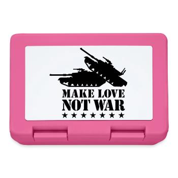 Faites l'amour pas la guerre 1Clr - Boîte à goûter - rose - Devant