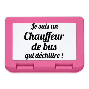 Bus / Conducteur / Travail / Métier / Job - Boîte à goûter - rose - Devant