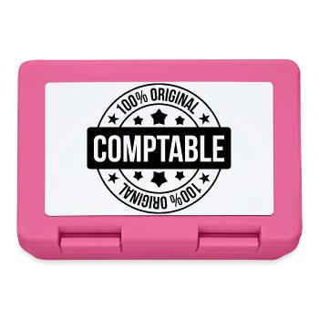 Accountant / Accounting / Comptable / Comptabilité - Lunchbox - pink - Front