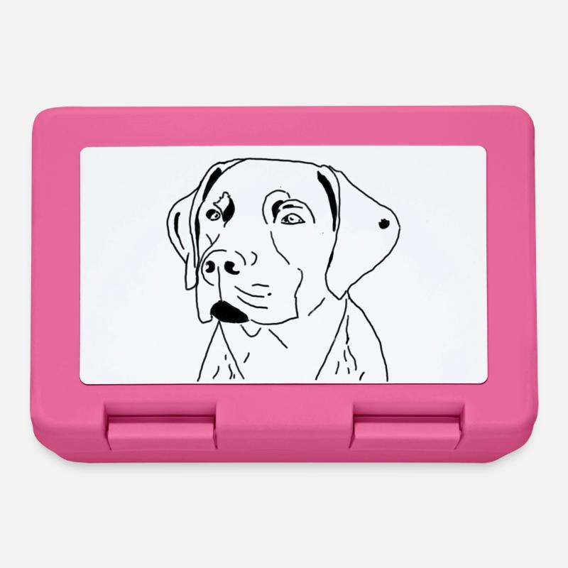 Labrador - Boîte à goûter - rose