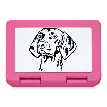 Magyar Vizsla Kopf - Brotdose - Pink - Vorne