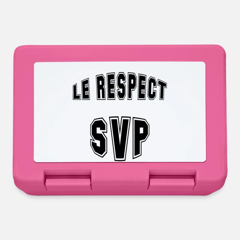 les respect - Boîte à goûter - rose