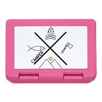 Fun design for campers - Lunchbox - pink - Front