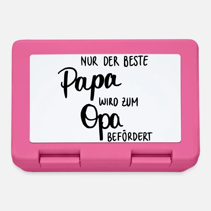 Nur der beste Papa wird zum Opa befördert - Brotdose - Pink