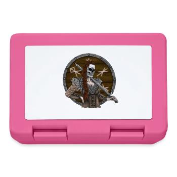 Vikingmaidwith shield - Lunchbox - pink - Front