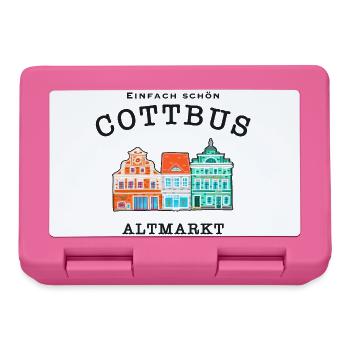 Cottbus Altmarkt, Einfach schön - Brotdose - Pink - Vorne