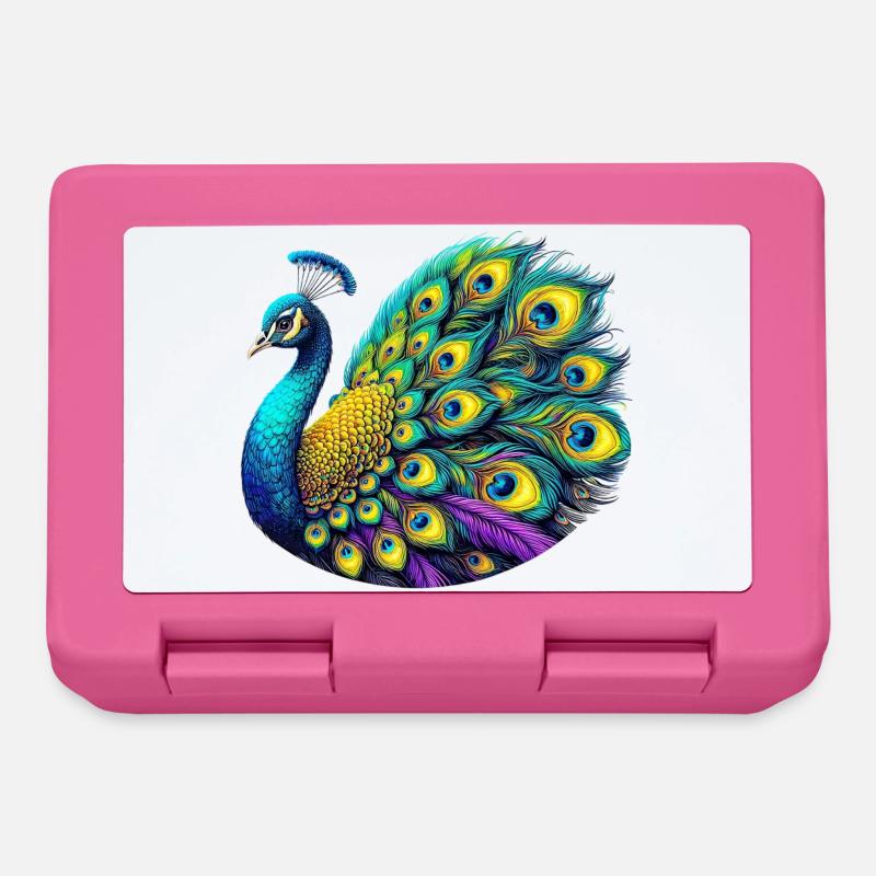 Peacock - Lunchbox - pink