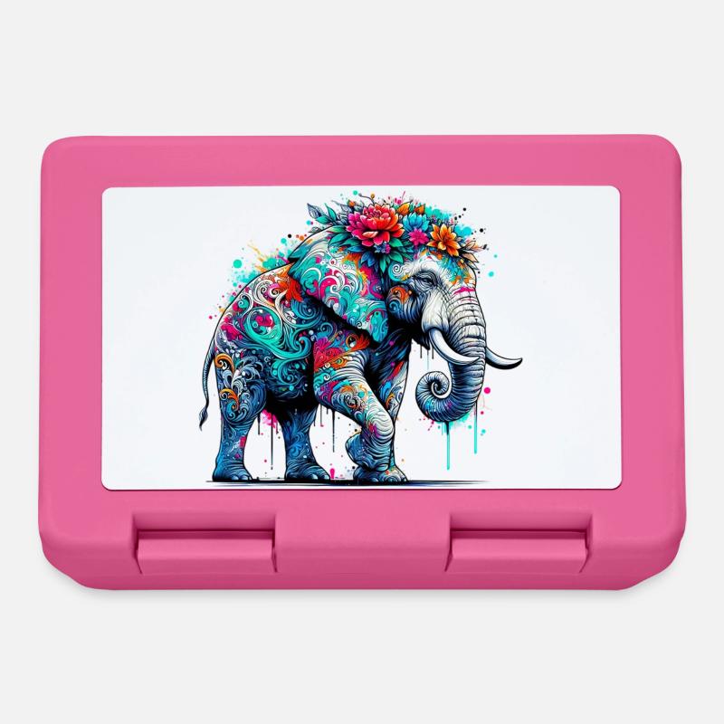 Elefant - Brotdose - Pink