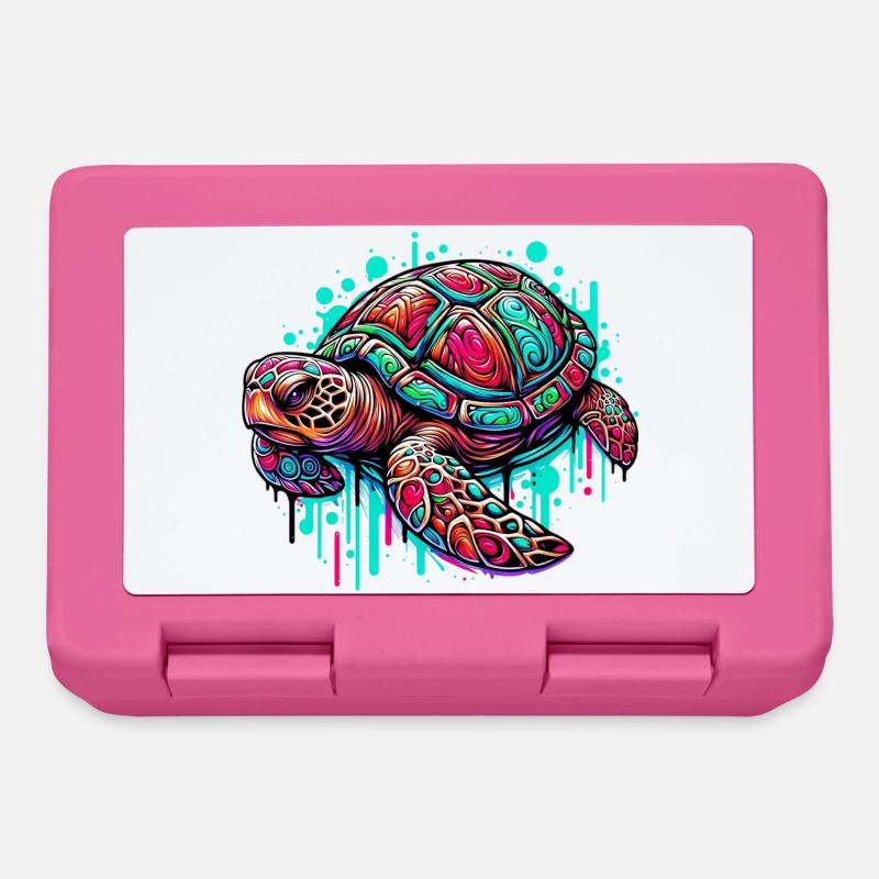 Schildkröte - Brotdose - Pink