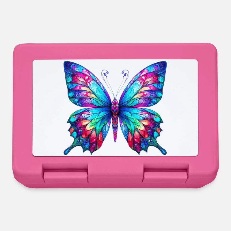 Schmetterling - Brotdose - Pink