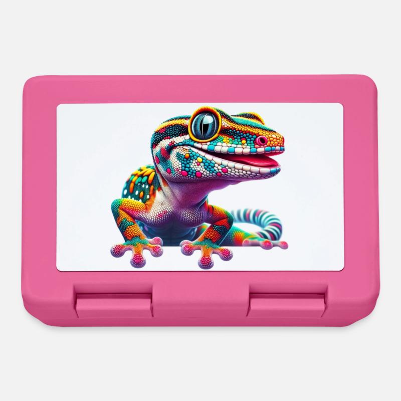 Gecko - Brotdose - Pink