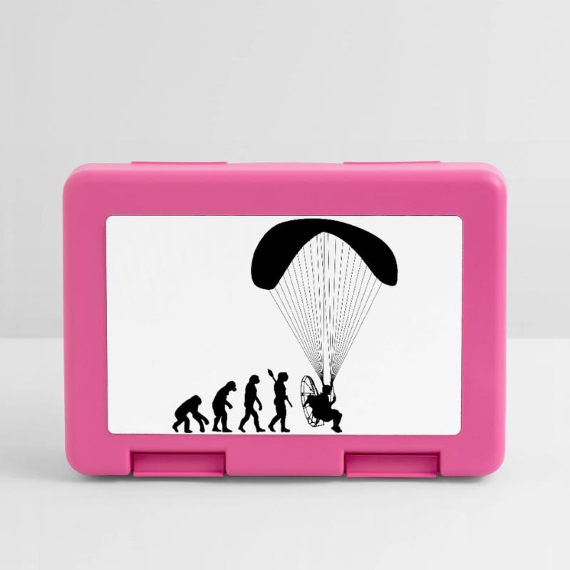 Paramotoring Human Evolution Funny Lunchbox