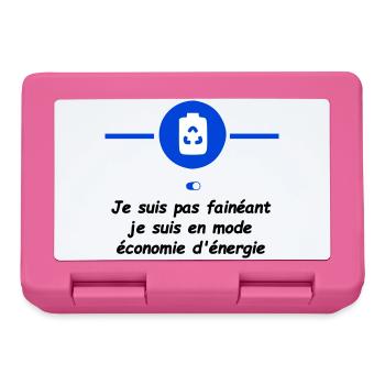 Mode économie d'énergie - Boîte à goûter - rose - Devant