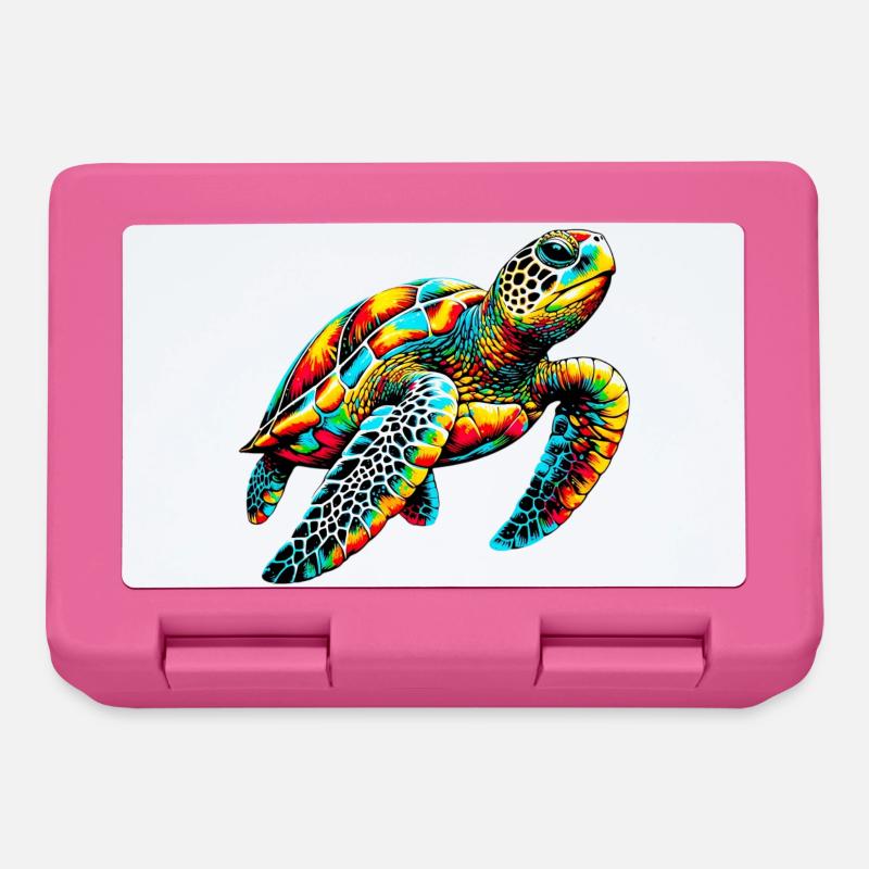 Schildkröte - Brotdose - Pink