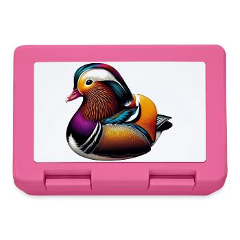Mandarin duck - Lunchbox - pink - Front