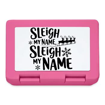 Schlitten Mein Name - Brotdose - Pink - Vorne