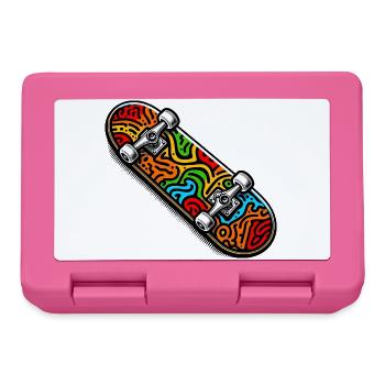 Skateboard - Boîte à goûter - rose - Devant