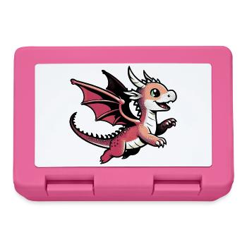 Drache - Brotdose - Pink - Vorne
