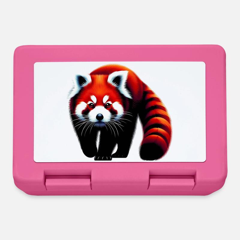 Roter Panda - Brotdose - Pink