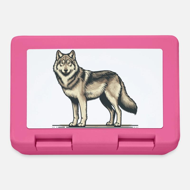Wolf - Lunchbox - pink