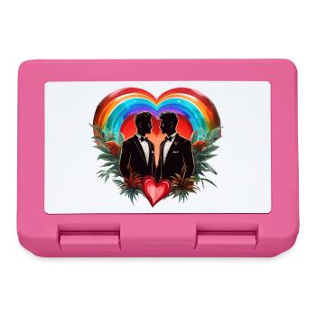 The magic of the moment: elegant cheerful silhouettes - Lunchbox - pink - Front