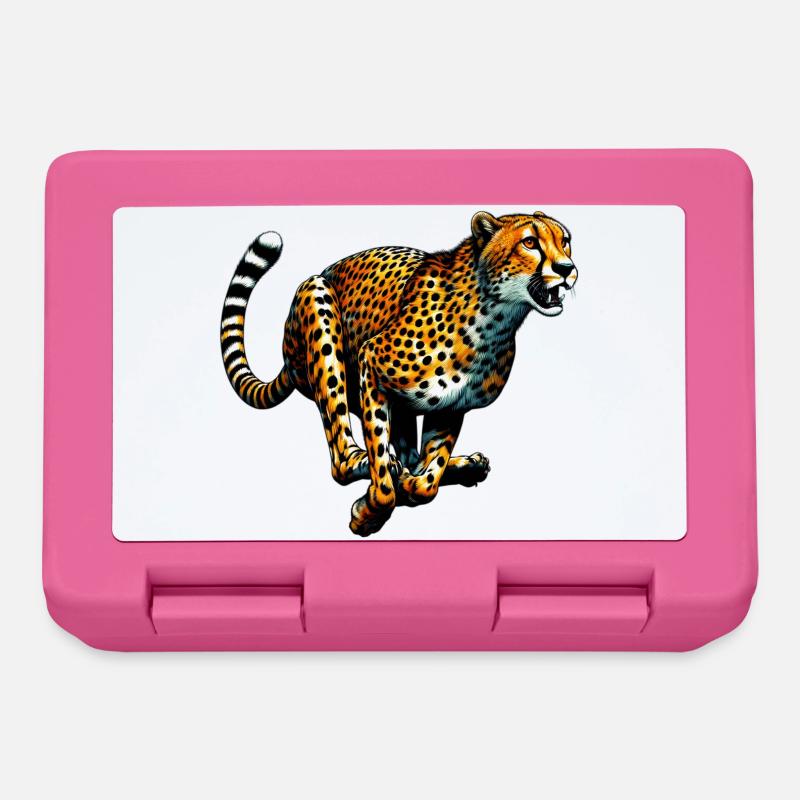 Guépard - Boîte à goûter - rose