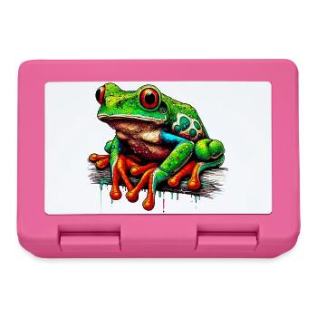 Frog - Lunchbox - pink - Front