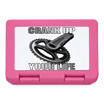 Crank Up Your Life design for bike lovers - Lunchbox - pink - Front