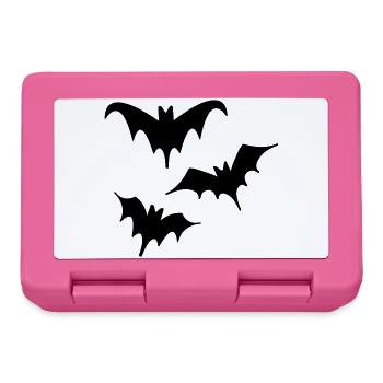 Bats Halloween Art Trio - Lunchbox - pink - Front