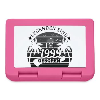 Des légendes sont nées en 1999 - Anniversaire - Boîte à goûter - rose - Devant