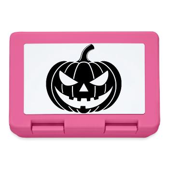Pumpkin Horror Illustration - Lunchbox - pink - Front