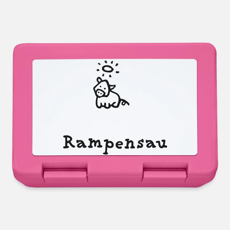 Rampe porc - Boîte à goûter - rose