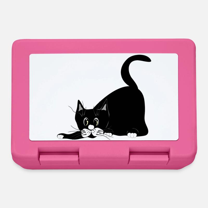 chat - Boîte à goûter - rose