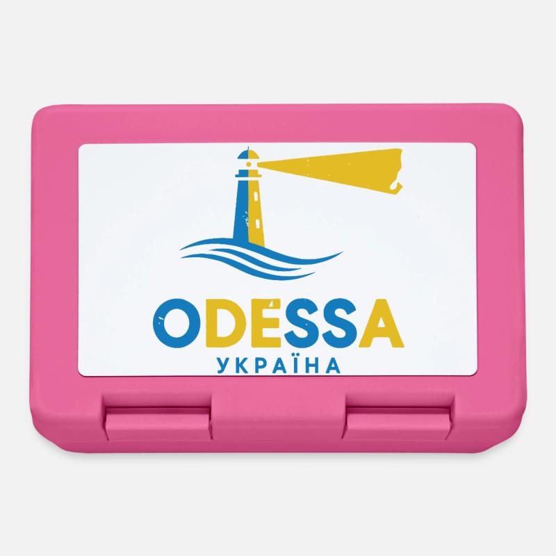 Odessa Lighthouse Night Scene Tee - Lunchbox - pink
