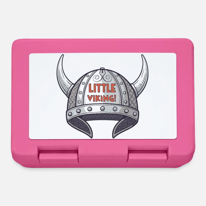 Petit Viking Casque - Boîte à goûter - rose