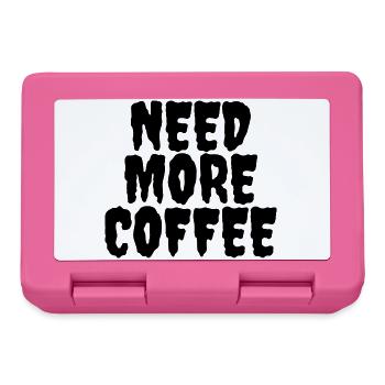 Brauchen Sie mehr Kaffee - Brotdose - Pink - Vorne