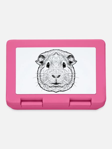 Meerschweinchen - Brotdose - Pink