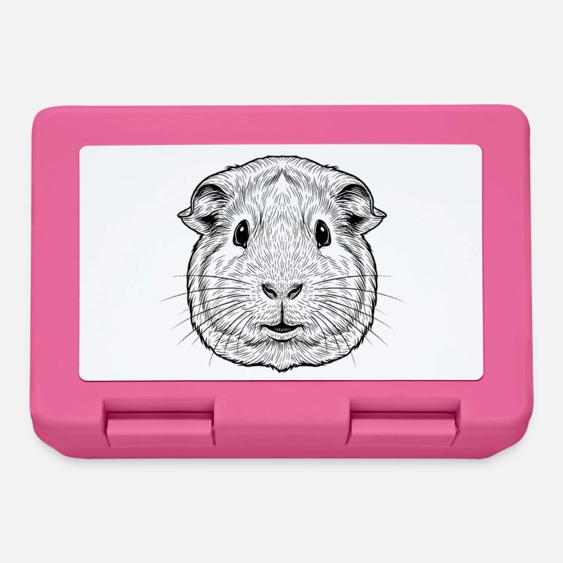Meerschweinchen - Brotdose - Pink